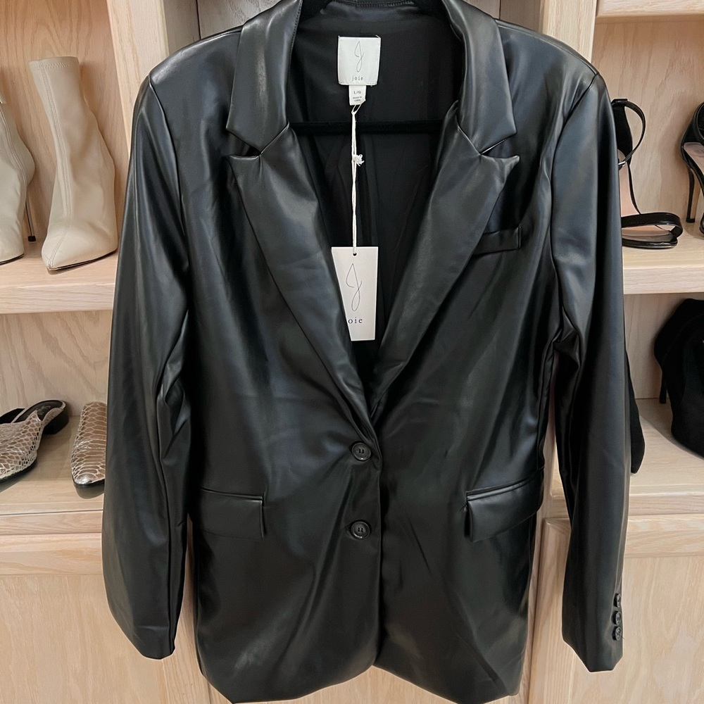 Joie leather blazer